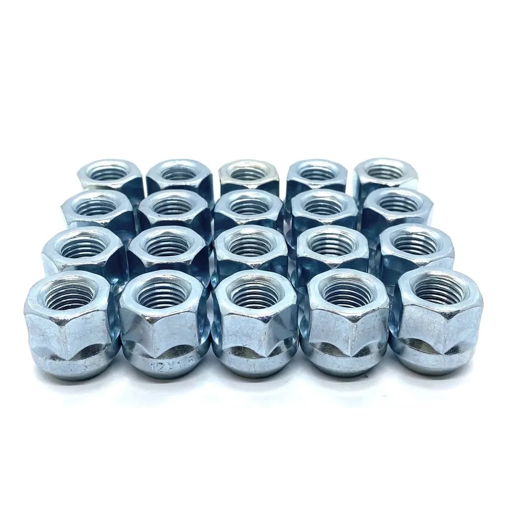 Гайка колеса M12x1.5 Конус h-22мм открытая, Хром, Ключ 19, Арт. 400045HT