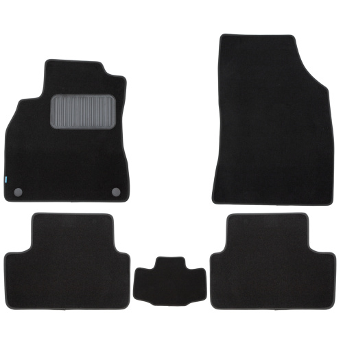 Коврики в салон Renault Fluence 2009-2013, текстильные Klever premium, Черный, Арт. EXP.KLEVER03411922110kh