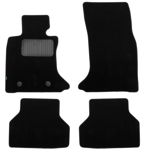 Коврики в салон BMW 5 (E60) 2003-2007 Седан, текстильные Klever premium, Черный, Арт. KLEVER03050922110KH