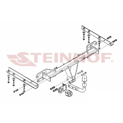 Фаркоп Subaru Outback (BR) 2009-2012 Steinhof Арт. S368