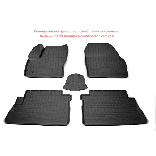 Коврики в салон Fiat Ducato  2014- FL Фургон, полиуретан 3D Norplast, Черный, без пластика сидений Арт. NPA11C645121