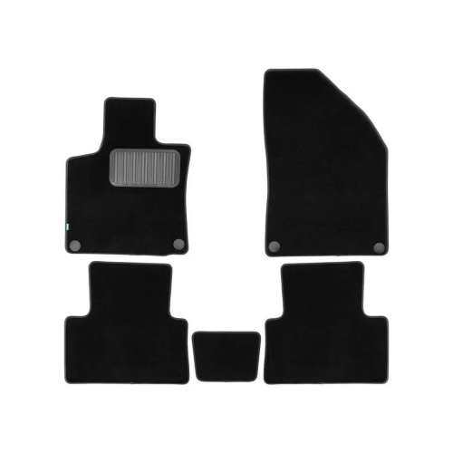 Коврики в салон Geely Coolray 2019-2023, ткань Klever premium, Черный, Арт. KLEVER05A58983110KH