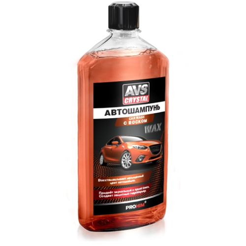 Автошампунь с воском 500 мл. AVS AVK-001, шт