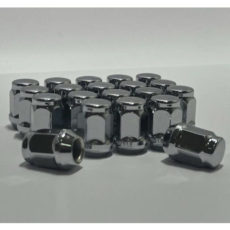 Гайка колеса M12x1.5 Конус h-32мм закрытая, Хром, Ключ 19, Арт. 801345HT