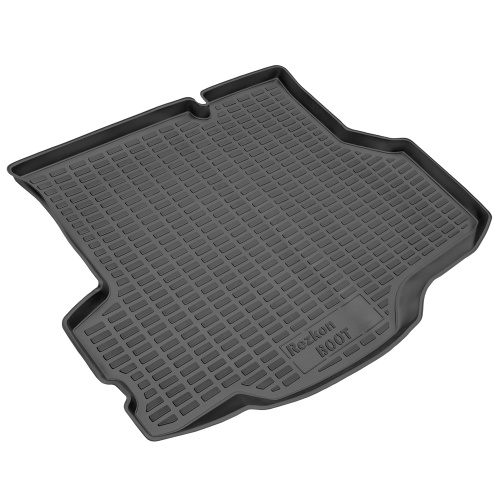 Коврик в багажник Ford Fiesta (MK6) 2012-2019 FL Седан, пластик Rezkon, Черный, Арт. 5016005200