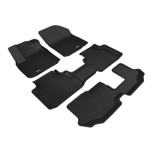 Коврики в салон Volkswagen Teramont  2017-2022, 3D ткань Sotra Lux, Черный, Арт. ST 74-00661