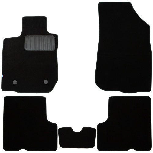 Коврики в салон Renault Duster  2010-2015, текстильные Klever premium, Черный, 2WD Арт. EXP.KLEVER03413022110kh