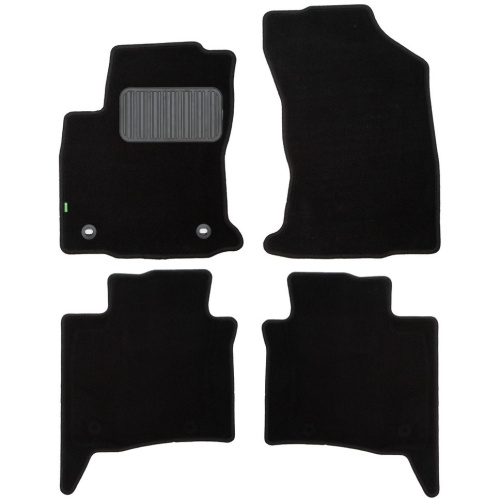 Коврики в салон Toyota Fortuner  2015-2020, текстильные Klever standart, Черный, Арт. KVR02.048.104.01210kh