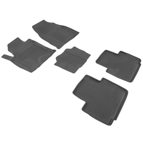 Коврики в салон Haval H2 2014-2021, резина Seintex выс. борт, Черный, Арт. 86466