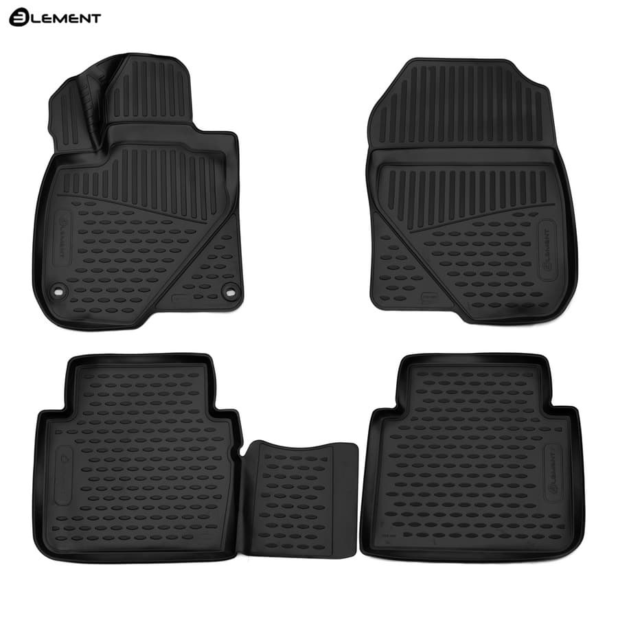 Коврики в салон Honda CR-V  2016-2020, полиуретан 3D Element, Черный, Арт. ELEMENT3D1840210k