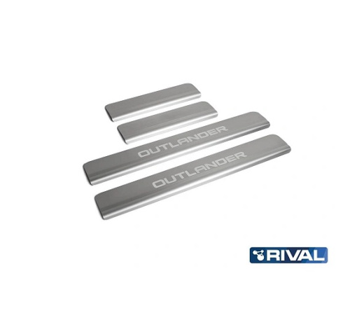 Накладки на пороги Mitsubishi Outlander III 2015-2018 FL2    Арт. NP40063