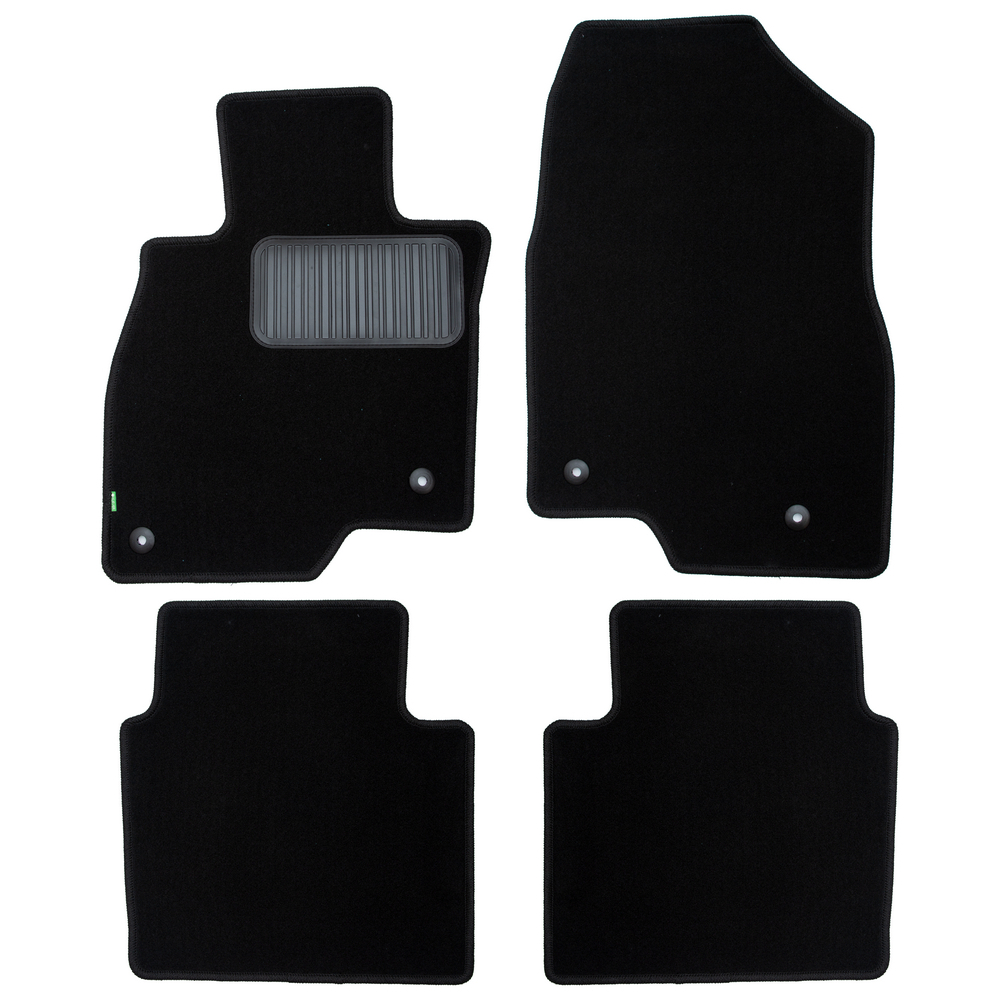 Коврики в салон Mazda 6 (GJ) 2018-2023 FL2 Седан, текстильные Klever standart, Черный, Арт. KVR02.033.034.01210kh