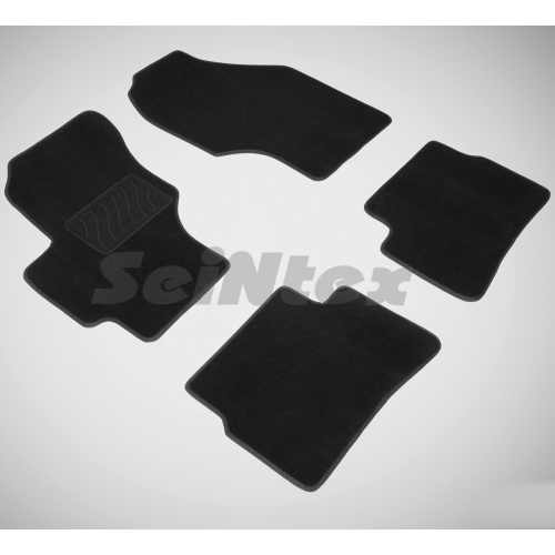 Коврики в салон Hyundai Verna  2005-2009 Седан, текстильные Seintex Lux, Черный, Арт. 83154