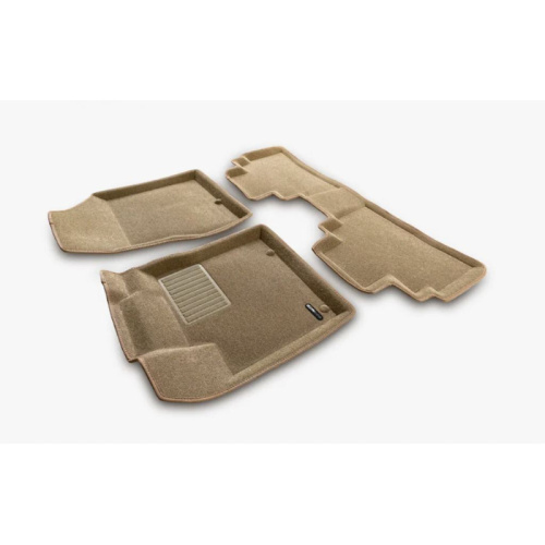 Коврики в салон Nissan Murano (Z52) 2014-2023, 3D ткань Euromat LUX, Бежевый, Арт. EM3D003729T