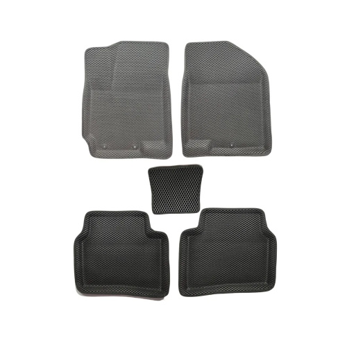 Коврики в салон Hyundai Solaris 2010-2014 Седан, 3D EVA LOCKER, Черный, Арт. EVAHYSO10