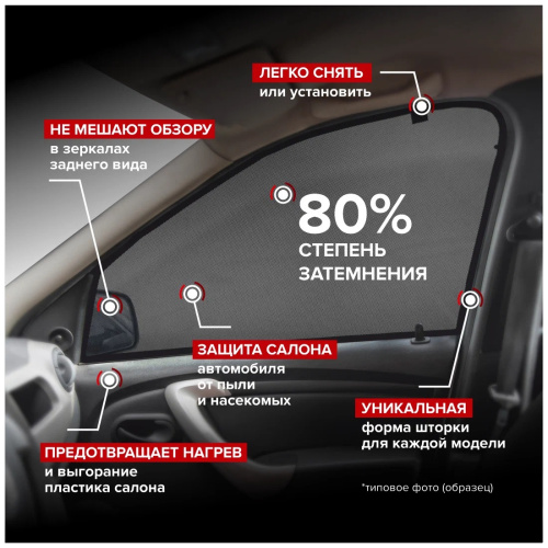Каркасные шторки Audi Q5 (8R) 2012-2017 FL, на передние двери, 2 шт, Арт. CTA10408(F)