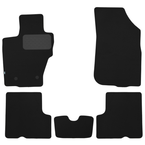 Коврики в салон Renault Duster  2010-2015, текстильные Klever premium, Черный, 4WD Арт. KLEVER03412922110KH