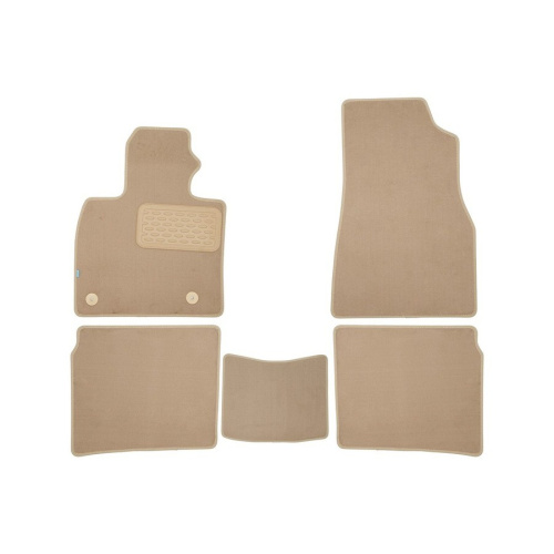 Коврики в салон Hongqi HS5 2018-, ткань Klever premium, Бежевый, Арт. KLEVER0411600622110KH