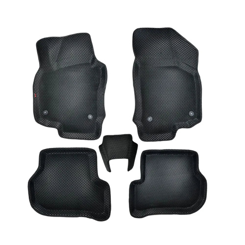 Коврики в салон Skoda Octavia (A5) 2004-2009 Лифтбек, 3D EVA LOCKER, Черный, Арт. EVASKOCTA5