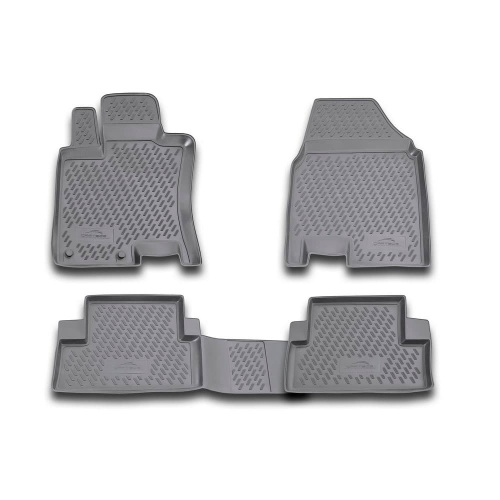 Коврики в салон Nissan Qashqai (J10) 2006-2010, полиуретан Element, Серый, Арт. CARNIS00021G