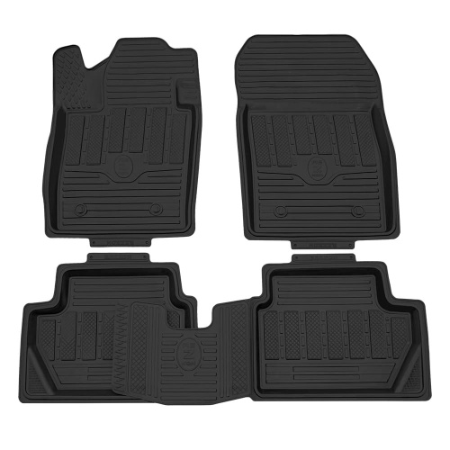 Коврики в салон Ford EcoSport 2012-2018, резина Rezkon, Черный, Арт. 1016030100