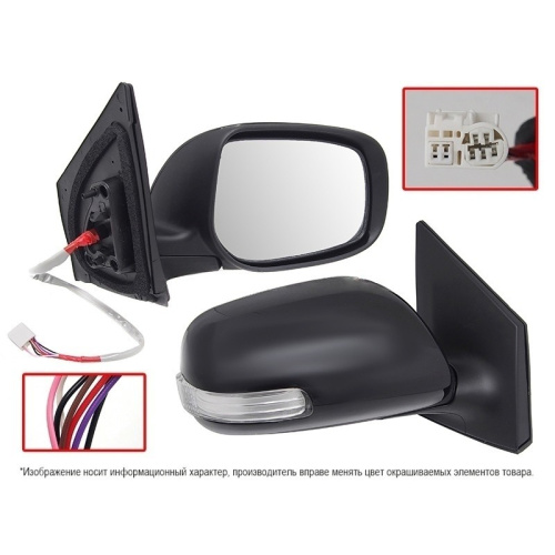 Зеркало боковое  Toyota Corolla (E140/E150) 2008-2013 FL Седан Обогрев/Рег-ка/Повт-ль пово-та/7конт, справа (R) Арт. STTY29940B1
