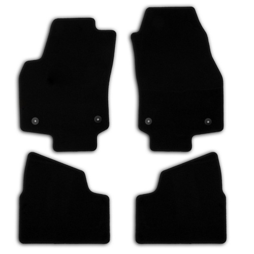 Коврики в салон Opel Astra H 2004-2007 Хэтчбэк 5 дв., ткань Klever эконом, Черный, Арт. KLEVER01371701200K