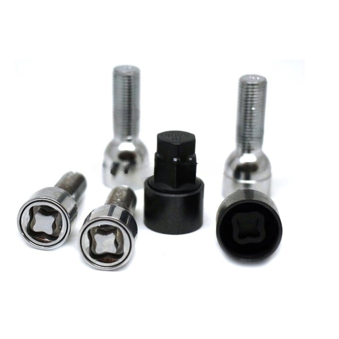 Секретные болты M14x1.5 Сфера L-35мм Хром, Ключ 17-19, Арт. 684137EM-2Key