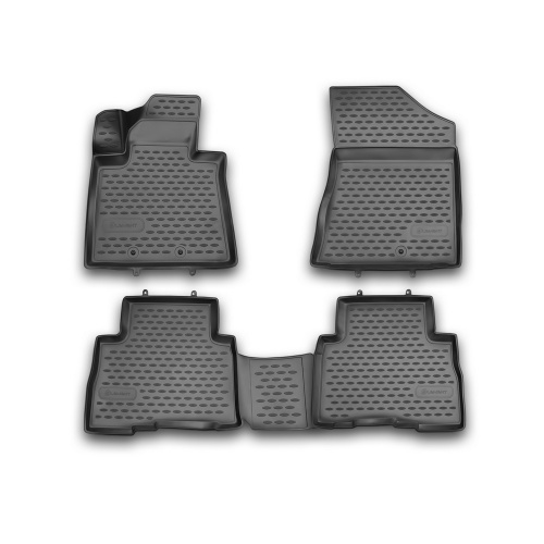 Коврики в салон Kia Sorento  (XM) 2012-2021 FL, полиуретан 3D Element, Черный, Арт. NLC.3D.25.46.210h