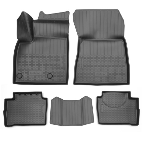 Коврики в салон Nissan Qashqai (J12) 2022-, полиуретан 3D Norplast, Черный, бензин/гибрид Арт. NPA11-C61-612