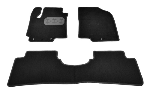 Коврики в салон Hyundai Solaris 2010-2014 Седан, ткань Norplast, Черный, Арт. NPLVTE310410
