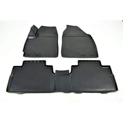 Коврики в салон Soueast S07 2024-, полиуретан 3D Norplast, Черный, 1,2 ряд для 2WD Арт. NPA11C825730