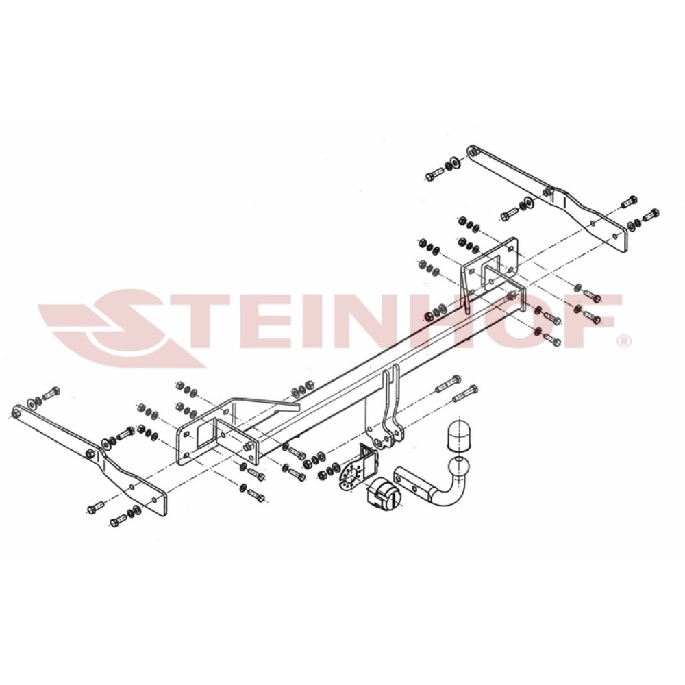 Фаркоп Mercedes GLK (X204) 2008-2012 Steinhof Арт. M136