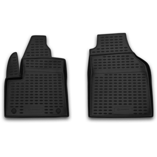 Коврики в салон Ford Tourneo Connect 2002-2009, полиуретан Element, Черный, передние Арт. ELEMENT1613210
