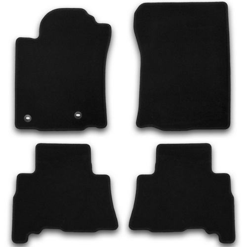 Коврики в салон Toyota Land Cruiser Prado (J150) 2013-2017 FL1 3 дв., текстильные Klever эконом, Черный, Арт. KVR01482901200K