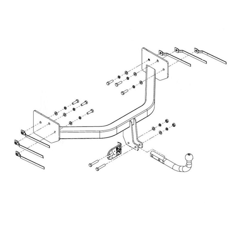 Фаркоп Chrysler Pacifica I 2003-2006 IMIOLA Арт. CH024