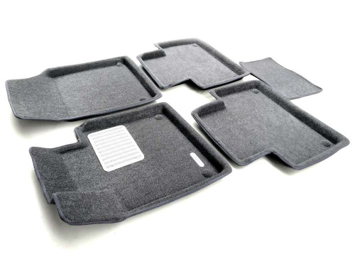 Коврики в салон Volvo XC90  2014-2019, 3D ткань Euromat LUX, Серый, Арт. EM3D005509G