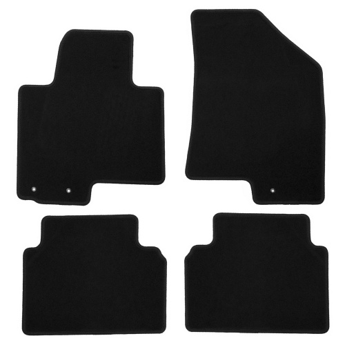 Коврики в салон Kia Sportage SL 2010-2014, текстильные Klever эконом, Черный, Арт. KVR01253301200K