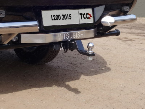 Фаркоп Mitsubishi L200 V 2015-2019 для а/м без заднего бампера; с надписью Mitsubishi TCC Арт. TCU00012
