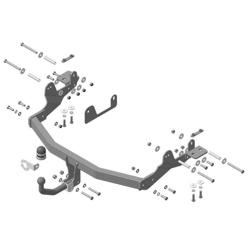 Фаркоп Hyundai H1 II 2007-2015 Оцинкованный шар, V-2.4, 2.5 MOTODOR Арт. 90912-A