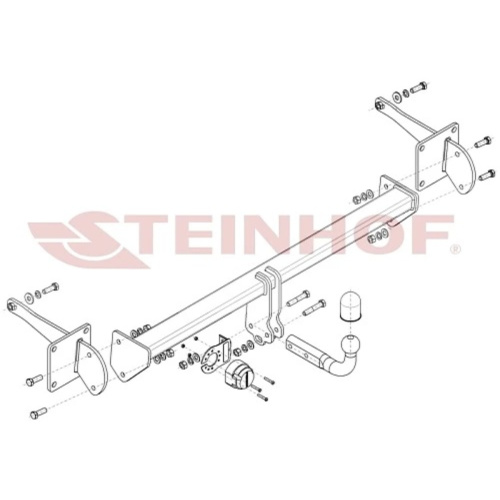 Фаркоп Ford Tourneo Connect III 2021- в т.ч. Grand Tourneo Connect Steinhof Арт. V078