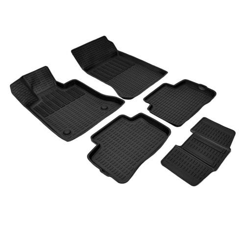 Коврики в салон Mercedes GLK (X204) 2008-2012, полиуретан Rezkon, Черный, Арт. 0546025100