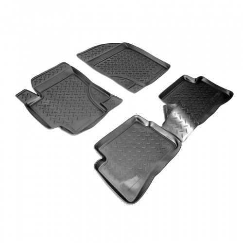 Коврики в салон Hyundai Verna  2005-2009 Седан, полиуретан Norplast, Черный, Арт. NPLPO3180