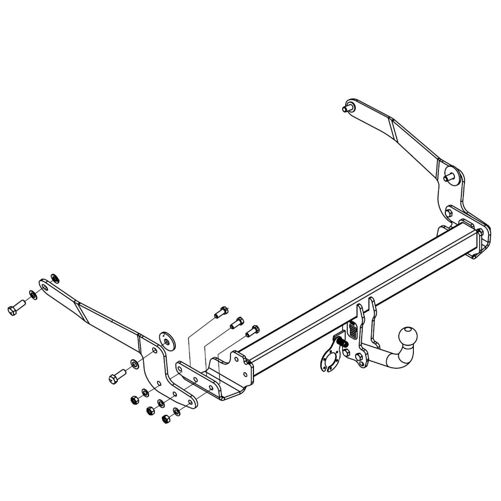 Фаркоп Mazda CX-60 2022- оцинкованный GALIA Арт. M149V