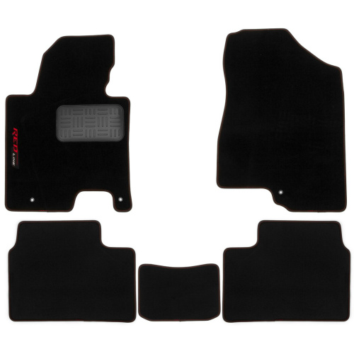 Коврики в салон Kia Ceed  2012-2015 Хэтчбэк 5 дв., текстильные Klever premium, Черный, Арт. KVR03254522110KH