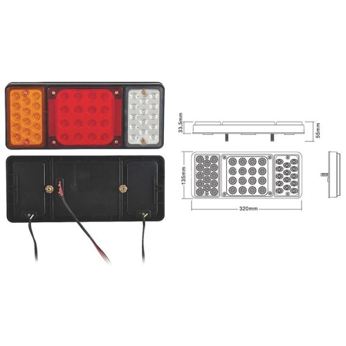 Фонарь задний  Hyundai HD120 1997- LED.ком-кт, (L=R) Арт. SD202612V