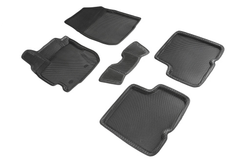 Коврики в салон Renault Duster  2015-2020 FL, 3D EVA Seintex "сота", Черный, Арт. 95247