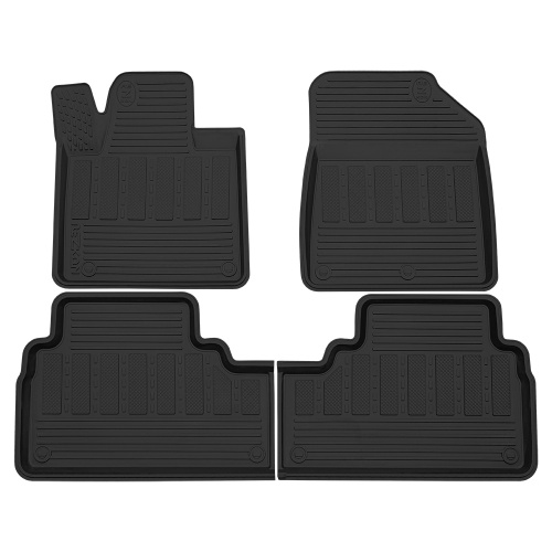 Коврики в салон Kia Sorento Prime (UM) 2014-2017 , резина Rezkon, Черный, Арт. 1021025300