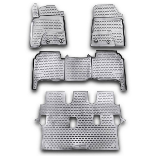 Коврики в салон Toyota Land Cruiser 200 2012-2015 FL1, полиуретан Element, Серый, Арт. NLC4853211K