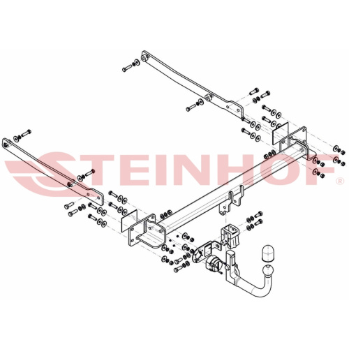 Фаркоп Mercedes C (C204) 2011-2015 FL Купе Steinhof Арт. M151